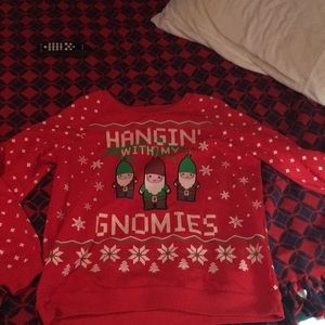 Size large “ugly” Christmas sweater.